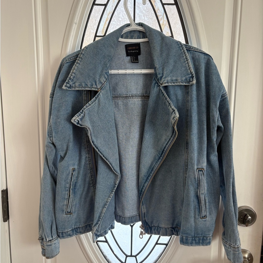 Forever 21 Light Blue Jean Jacket